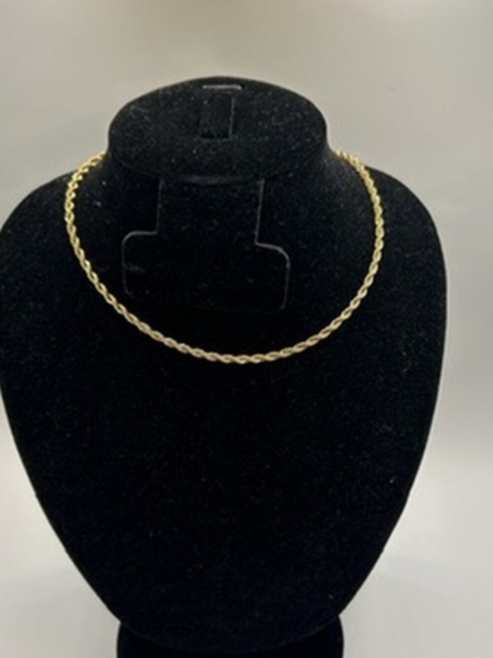 Womens Dainty Rope Chain 3mm 16 Inch Real Gold Delicate Plated Everyday New